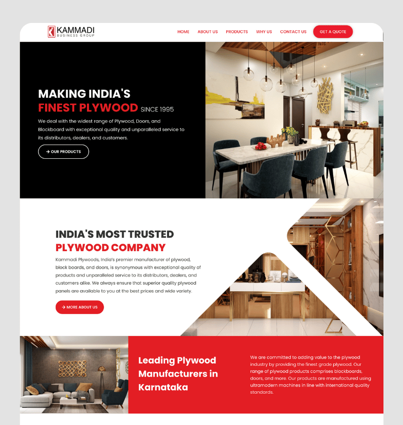 Kammadi Business Group's website